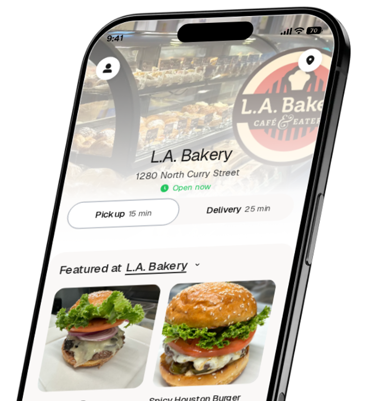 L.A. Bakery app preview